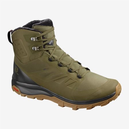 Salomon OUTblast TS CSWP Mens Hiking Boots Olive | Salomon South Africa